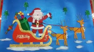 CHRISTMAS SCENERY CHART MAKING IDEA (DIY), #SCHOOL ACTIVITY ON CHRISTMAS, GET FULL VIDEO ON CHANNEL