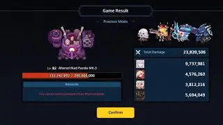 Guardian Tales Filler Raid Season - L82 Mad Panda with Claude/Arabelle/Tinia/Oghma Comp - 23.8m