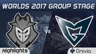 G2 vs SSG Highlights World Championship 2017 Group Stage G2 Esports vs Samsung Galaxy by Onivia