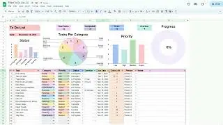 Шаблон таблицы списка дел для Google Таблиц и Excel