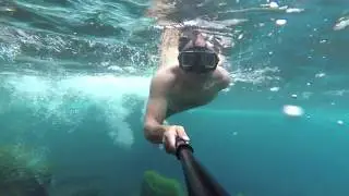 Yi 4K+ Underwater View of Burney Falls in 4K 60fps, A Pool of Trout!