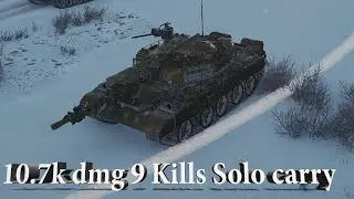 121B video in Full HD 10.7k dmg 9 Kills Solo carry, 2680 block, 1336 assist World of Tanks.