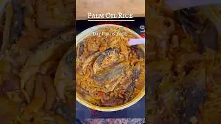 Palm Oil Rice ❤️🔥. #palmoil #ricerecipe #nigerianfood #100shorts2024 #africanfood #localfood