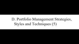 Series 66 Exam Prep Portfolio Management EXPLICATION (5 questions)