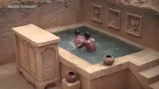 Build Most Modern Underground House with Private Underground Living Room King Room and Swimming Pool