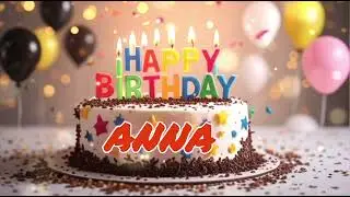 Happy Birthday Anna 🎂 | Personalized Birthday Song with Name 