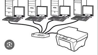 How to share printer to another computer, Printer share in Hindi.