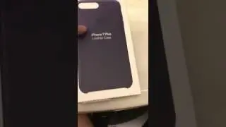 Unboxing iPhone 7 plus midnight blue leather case