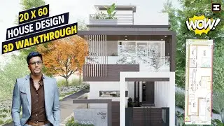 20x60 House Design 🏡 | Floor Plan Explanation | 3D Walkthrough | HireandBuild | Tamil