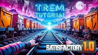 ♻🛠TUTORIAL DE COMO USAR O TREM NO SATISFACTORY 1.0