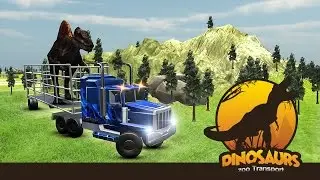 Angry Dino Zoo Transport Truck 3D