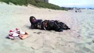 Beach urinating