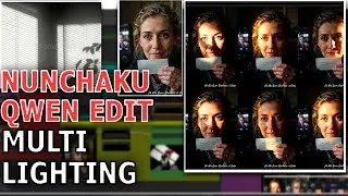 Учебное пособие ComfyUI: как использовать Multi Light Qwen Edit Plus LORA #comfyui #comfyuitutori...