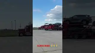 Car hauling trucking life #bestmoments #hauling #semitruck #carhauler #trucking #drive #letsdrive
