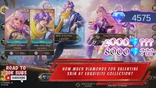HOW MUCH 💎/DIAMONDS FOR ODETTE/LANCELOT VALENTINE SKINS IN EXQUISITE COLLECTION EVENT | MLBB