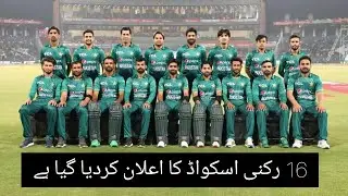 Pakistan Vs West Indies ODI Squads 2022 | Pakistan Final Squads