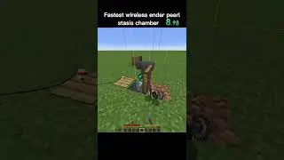 Fastest wireless ender pearl stasis chamber speedrun #minecraft #speedrun #clips