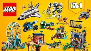 All LEGO&reg; Creator 3in1 2021 sets [12in1] Drone, Lion, Shuttle, Castle... | Building Instructions