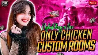 PUBG MOBILE LIVE | CUSTOM ROOMS | CASH GIVEAWAY | NYHAPLAYZ #pubgmobile #pubgm #pubglive #uc #live
