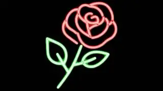 neon rose 1 | 4K Stickers | No Copyright | Motion Graphics | Animation | Templates | Stock Footage