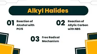 Formation of Alkyl Halide from Allylic Carbon and alcohol with mechanism in Hindi explanation