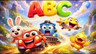 ABC Song 🚗✈️🚂 Vehicles Adventure from A to Z | Fun Kids Learning Video