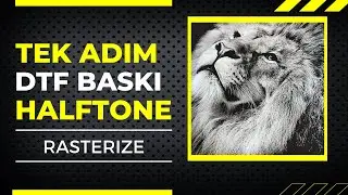 Halftone / Rasterize DTF Transfer Baskı