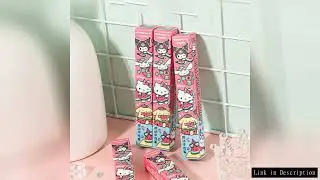 12pcs/lot Sanrio Kuromi Melody Cinnamoroll Kitty Gel Pen Cute PomPomPurin 0.5mm Black Ink Press Sign
