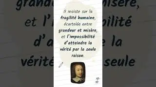 Blaise Pascal - #auteurs #philo #bac #revision