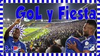 GOLAZOS⚽⚽⚽, Fiesta y Carnaval en el Campin (Millonarios 3-1 Huila)