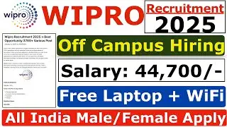 Wipro Recruitment 2025 | Wipro New Vacancy 2025 | Wipro Jobs 2025 | Wipro Job Hiring 2025