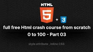 HTML Style Attribute & Inline CSS Tutorial &ndash; Beginner Web Development Part 3
