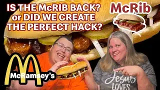 IS THE McRIB BACK? or DID WE CREATE A @McDonalds HOME HACK? CHEAP AND EASY!