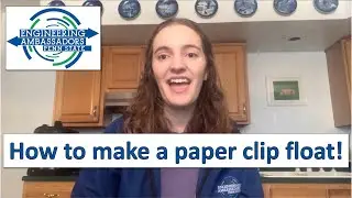 The magic of surface tension: The floating paper clip!