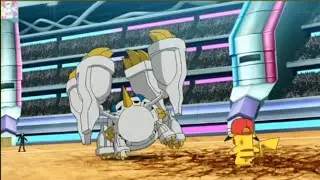 Pikachu defeats shiny mega Metagross 🥳| Ash Won | Pokemon journeys episode 118
