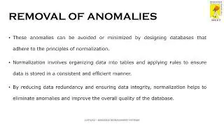 Database Management Systems-  ANOMALIES IN DBMS