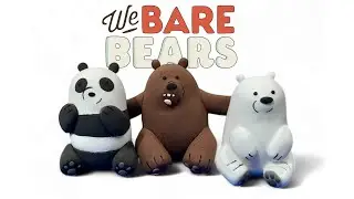 DIY: How to make Panda Bear with Clay | We Bare Bears Part 3 | Clayton Sculpting 