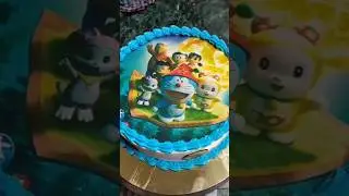 1kg doremon photo cake design 🎂🥳#shorts #youtubeshorts #shortvideo #youtube #trending