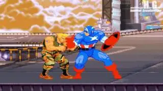One Minute Melee Fandub: Captain America Vs Guile