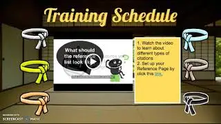 Citation Training Schedule Intro