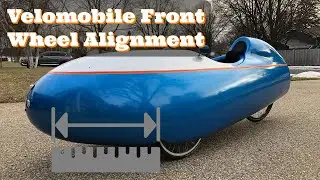 Quest XS velomobile front wheel alignment