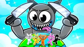 HUNGRY For EVERYTHING In Roblox With MY SPRUNKI FRIENDS...