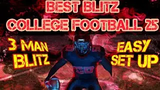 BEST 3 MAN BLITZ IN COLLEGE FOOTBALL 25 W AN EASY SET UP! 🔥 BEAT BETTER RANKED TEAMS USING THIS D! 🔥