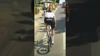 Don&rsquo;t try this one at home 🏠🙈 Nils Politt&rsquo;s chain drops at the worst time!