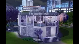 SPARKLING HOUSE WITH SHINY TREE INSIDE | SPEED BUILD | THE SIMS 4