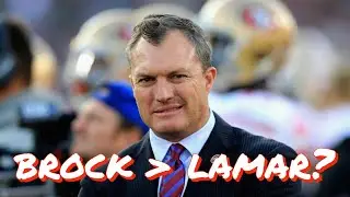 John Lynch Says The 49ers Aren&rsquo;t Interested in Lamar Jackson Because They Believe in Brock Purdy