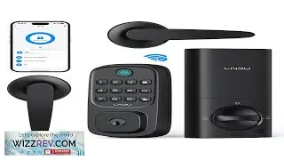 Fingerprint Keyless Entry Door Lock With 2 Handle Set WiFi Smart Door
