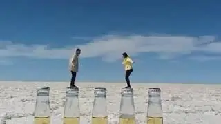 jumping on bottles