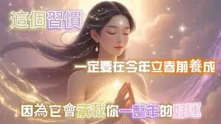 ✨ 這個習慣，一定要在今年立春前養成，因為它會承載你一整年的好運///  #靜心練習 #冥想教學 #放鬆心情  #自我療癒 #情緒釋放 #壓力舒緩 #轉化負能量  #身心靈平衡