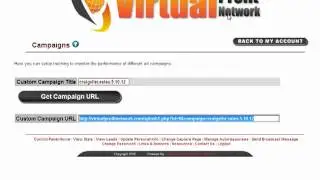 Virtual Profit Network - Back Office Tour - Campaigns And Tracking Stats